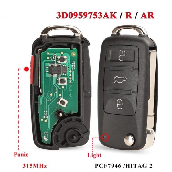 Volkswagen Remote Car Key KR55WK45022 315Mhz ID46